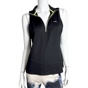Lauren Ralph Lauren Black Sleeveless Athletic Tank Top